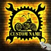 Custom Motorcycle Sign Harley Davidson Metal Wall Art Motorcycle Metal Wall Art, Motorcycle Wall Art, Man Cave Decor Father's Day Gift