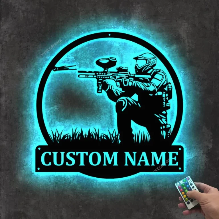 Personalized Paintball Metal Sign | Paintball Metal Wall Art | Paintball Metal Wall Decor | Paintball Lover Gift | Custom Paintball