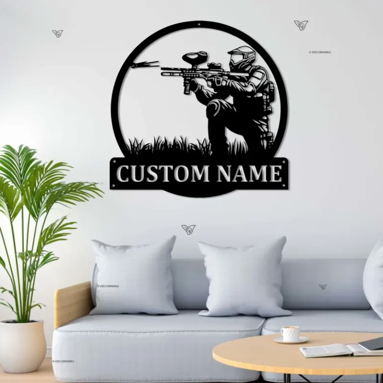 Personalized Paintball Metal Sign | Paintball Metal Wall Art | Paintball Metal Wall Decor | Paintball Lover Gift | Custom Paintball