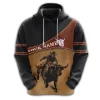 Personalized Bull Riding Mens 3d All Over Printed Hoodies, Rodeo Cowboy 3d Pullover Sweatshirt With Pockets, Custom Name Bull Riding Unisex Hoodie