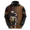 Custom Bull Riding Mens 3d All Over Printed Hoodies, Personalized Name Bull Rider Unisex Hoodie, Rodeo Cowboy 3d Pullover Sweatshirt With Pockets