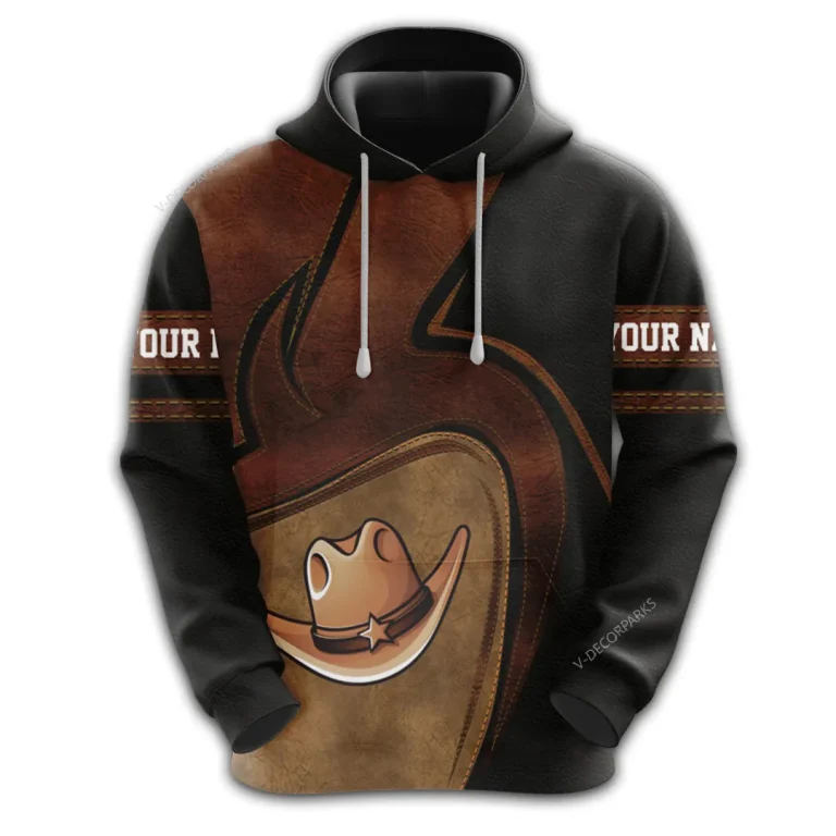 Personalized Name Cowboy Mens 3d All Over Printed Hoodies, Rodeo Cowboy 3d Pullover Sweatshirt With Pockets, Custom Name Bull Riding Unisex Hoodie