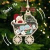 Customized Baby's First Christmas Ornament 2024, Baby 1st Christmas Ornament, Custom Newborn Gift, 4d Shake Babies Ornament, Baby Name Xmas Keepsake