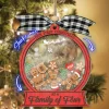 Custom Our First Christmas As A Family Ornament, Family Of Three, Family Of Six Baby's First Christmas Ornament Custom Family Name Ornament