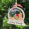 Personalized First Christmas In Our New Home Ornament, Custom Family Name Ornament , New House First Xmas Ornament, New Home Christmas Gift For Family