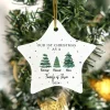 Our First Christmas As A Family Ornament, Custom First Christmas As Family Of 3,4,5,6,7,8 Members Ornament, Newlywed Christmas Gift, New Home Ornament Gift