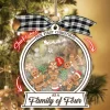 Custom Our First Christmas As A Family Ornament, Family Of Three, Family Of Six Baby's First Christmas Ornament Custom Family Name Ornament