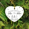 First Christmas As Mr & Mrs Ornament, First Christmas Married Ornament, Married Ornament, Wedding Gift, Newlywed Gift, Wedding Date Ornament