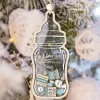 Custom Baby 1st Christmas Ornament, Baby's First Christmas Ornament, Custom Baby Name, Custom Newborn Gift, 4d Shake Babies Ornament, Baby Keepsake