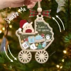 Customized Baby's First Christmas Ornament 2024, Baby 1st Christmas Ornament, Custom Newborn Gift, 4d Shake Babies Ornament, Baby Name Xmas Keepsake