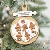 Customized Gingerbread Family Christmas Ornament, Grandma & Grandpa's Perfect Batch Ornament, Custom Family Ornament, Grandparents Ornament