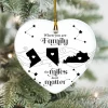 Custom Long Distance Ornament, Family Long Distance Christmas Gift, Custom State To State Ornament, Family Ornament, Miles Don't Matter Gift