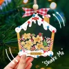 Personalized Gingerbread Family Name Ornament , 4d Customized Family Cookie Ornament Christmas, Custom Family Name Christmas Ornament