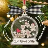 Custom Gingerbread Family Christmas Ornament, Personalized Christmas Ornaments 2024, Snow Globe Family Ornaments , Cookie Ornament Gift For Christmas