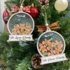 Custom Gingerbread Family Christmas Ornament, Personalized Family Christmas Ornaments, Custom Family Name Ornaments , Cookie Ornament Gift