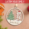 Personalized Family Name Christmas Tree Ornaments, Family Name Ornament, Christmas Tree Ornament With Family Names 2024, Ornaments For Christmas 2024