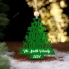 Personalized Family Name Christmas Ornament, Family Name Christmas Tree Ornament, Custom Family Ornament With Names, Christmas Tree Ornament