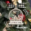 Custom Gingerbread Family Christmas Ornament, Personalized Christmas Ornaments 2024, Snow Globe Family Ornaments , Cookie Ornament Gift For Christmas