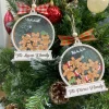 Custom Gingerbread Family Christmas Ornament, Personalized Family Christmas Ornaments, Custom Family Name Ornaments , Cookie Ornament Gift