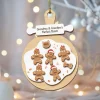 Customized Gingerbread Family Christmas Ornament, Grandma & Grandpa's Perfect Batch Ornament, Custom Family Ornament, Grandparents Ornament