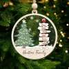 Personalized Family Name Christmas Tree Ornaments, Family Name Ornament, Christmas Tree Ornament With Family Names 2024, Ornaments For Christmas 2024