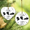 Custom Long Distance Ornament, Family Long Distance Christmas Gift, Custom State To State Ornament, Family Ornament, Miles Don't Matter Gift