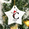 Custom Letter Name Ornament, Custom Initial Name Christmas Ornament, Monogram Ornament, Initial Ornament, Custom Family Name Ornament, Christmas Gifts